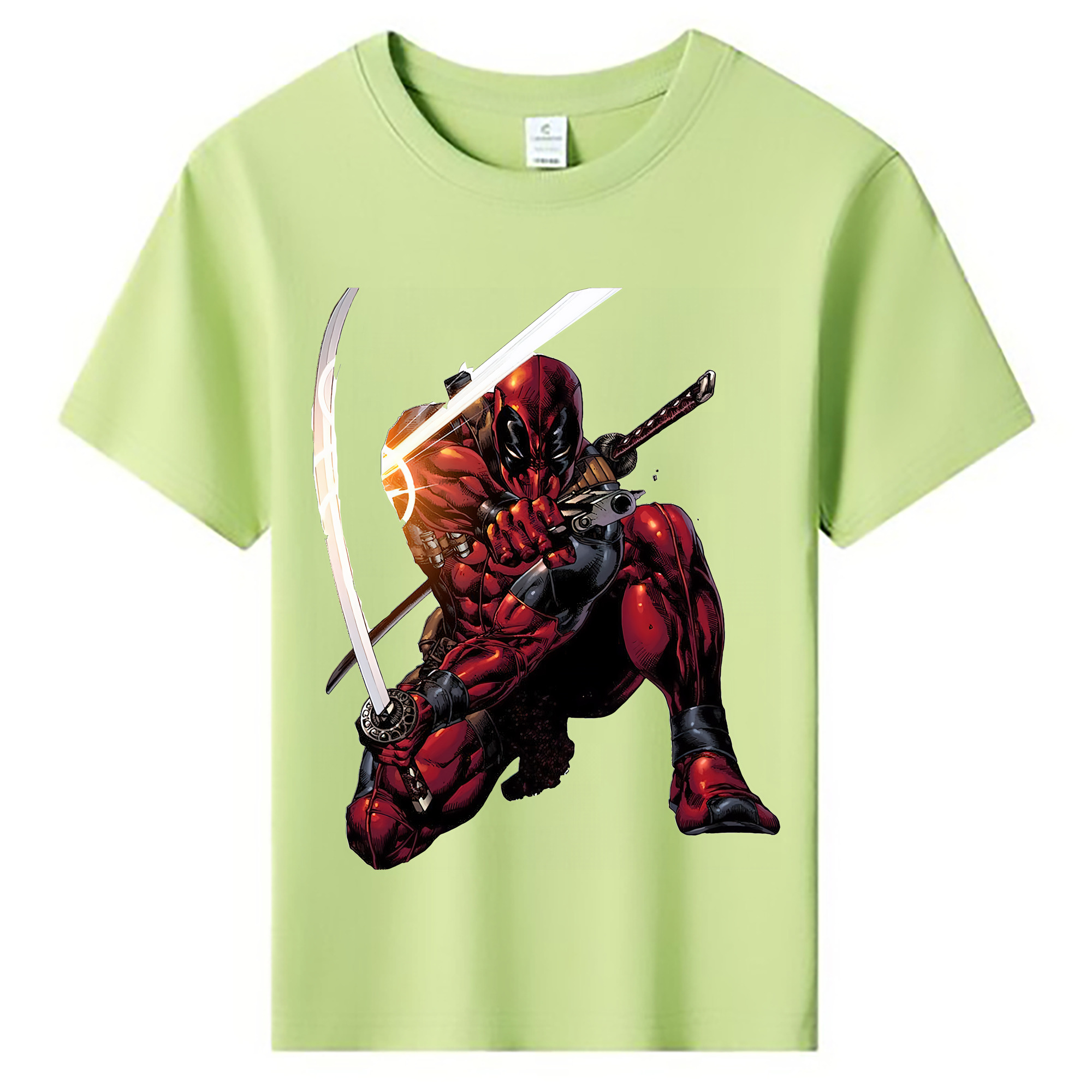 （画像用） Deadpool デッドプール 綿100％キッズTシャツ（フロントプリント）